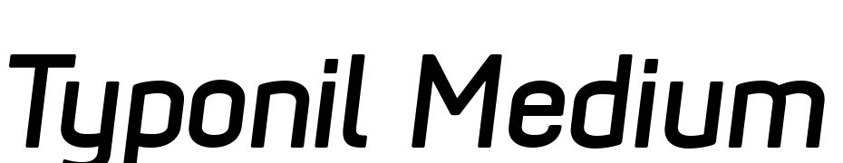 Typonil Medium Italic cкачати шрифт безкоштовно
